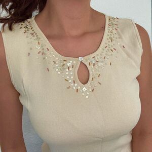Vintage Hearts of Palm sleeveless top